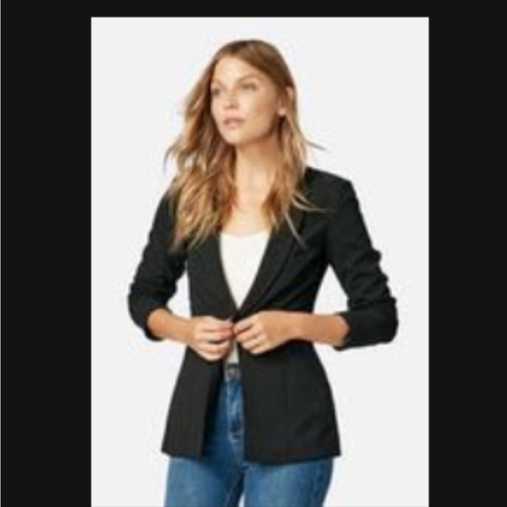 JustFab Black Women’s Single Button Blazer